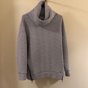 Gap Fit Women's Gray Knit Cowl Neck Sweater